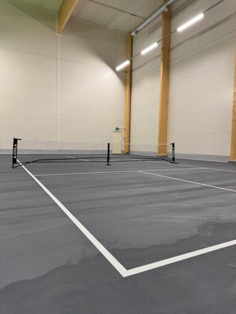 akryylipohjainen pickleball-kenttä
